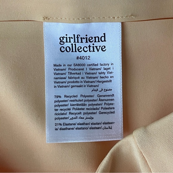 GIRLFRIEND COLLECTIVE NWT HIGH WAIST CAPRI LEGGINGS SUNBURST YELLOW EXTRA SMALL - Picture 9 of 9